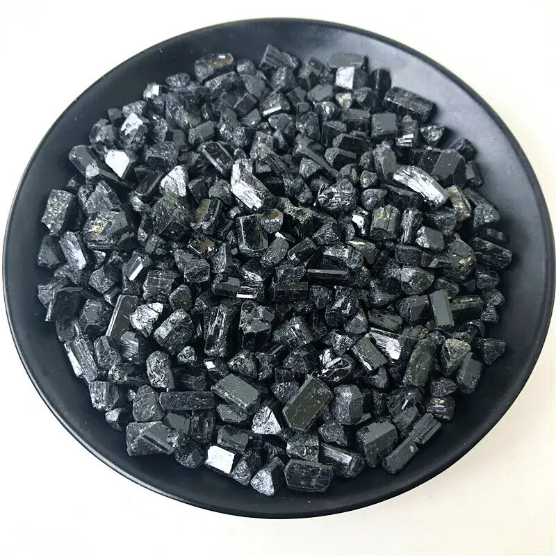 

50g Natural Black Tourmaline Gem Mineral Specimen Energy Stone Rough Healing Natural Stones and Minerals