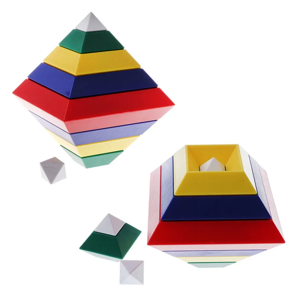 

30pcs Building Blocks Pyramid Toy Imagination Creativity Development Early Learning Educational Toys Gift for Children Kids