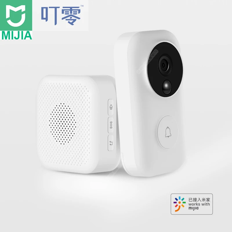 Xiaomi Zero AI распознавание лица 720P ИК ночного видения видео дверной звонок набор обнаружения движения SMS Push домофон Облачное хранилище