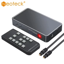 Neoteck 4K HDMI Switch Switcher Audio Extractor PIP IR Remote 3 In 1 Out HDMI Splitter 3 Port Optical SPDIF for Android HDTV