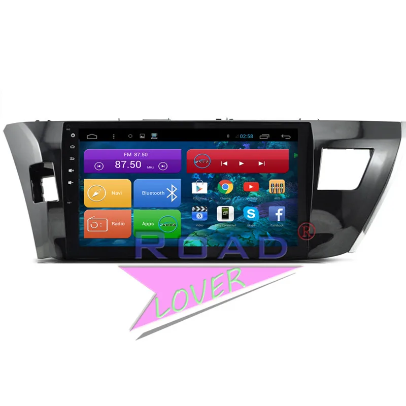 Roadlover Android 6 0 автомобильное аудиоустройство для Toyota Corolla 2014 Стерео GPS навигация