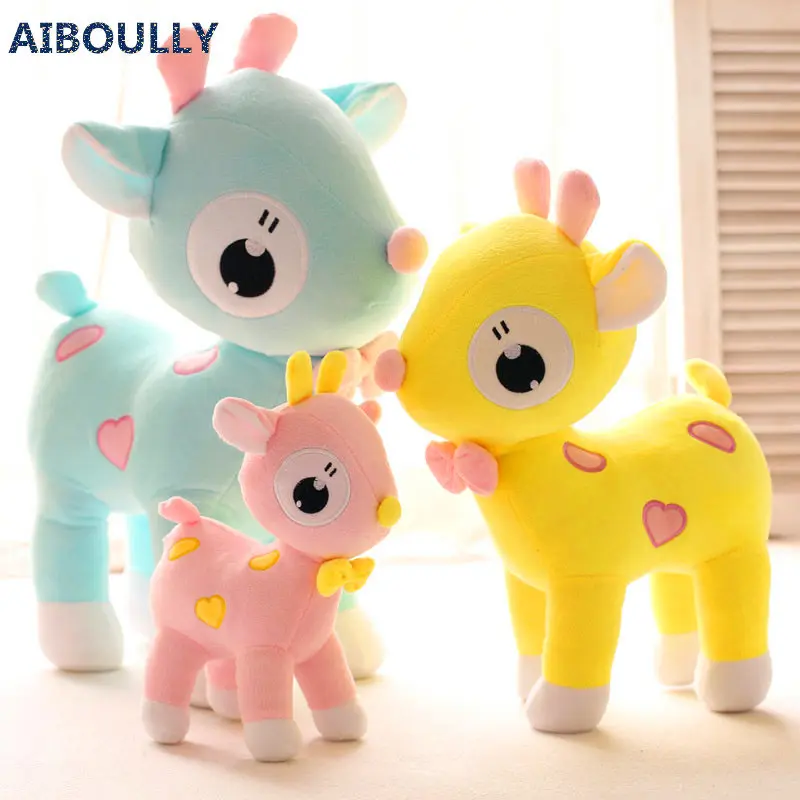 

25/35/50CM Sika Deer BIG EYES Plush Toys