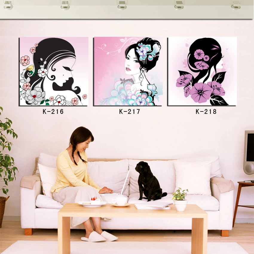 beautiful paintings women portrait art canvas picture modern home decor 3 panel wall decor girls bedroom decoration 2015 new in painting calligraphy from - Woman Home Decorating beautiful paintings women portrait art canvas picture modern home decor 3 panel wall decor girls bedroom decoration 2015 new in painting calligraphy from - Woman Home Decorating