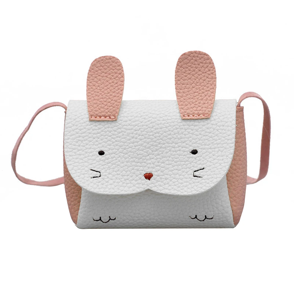 Милый кролик искусственная кожа флип-чехол Пряжка малыш девочки мини сумка через плечо подарок розовая сумка для девочки сумки для женщин