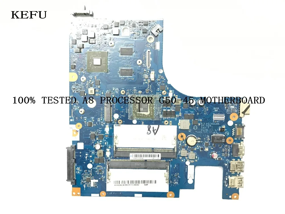 Kefu 100% супер испытания ACLU5/ACLU6 NM-A281 для LENOVO G50-45 Материнская плата ноутбука A8 процессор + видео карты