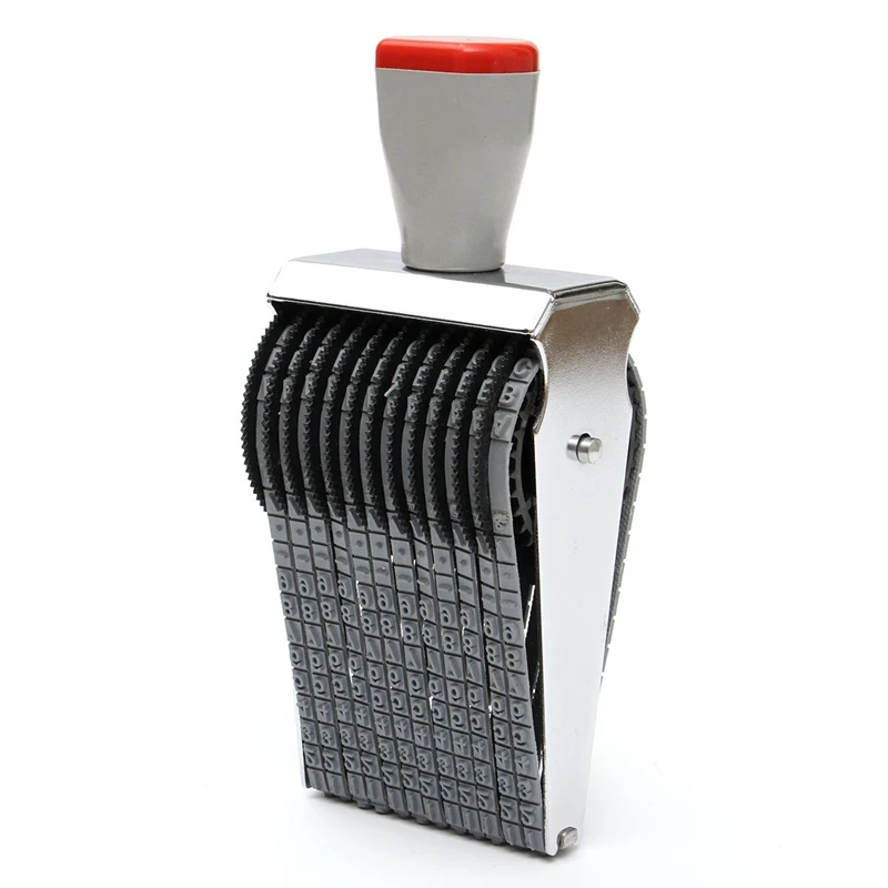 KiWarm Overvalue 12 Digit Alphabet Rolling Rubber Stamp English Letter