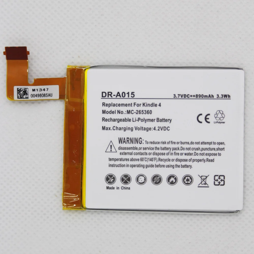 5 шт./лот ISUNOO DR-A015 890 мАч батарея для Kindle 4 6 D01100 515-1058-01 MC-265360 S2011-001-S | Мобильные