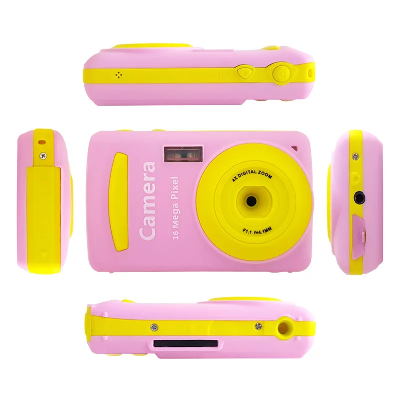 2 4 дюймов 16MP 720P Мини LSR Cam цифровой Камера для детей Детская стильная футболка с