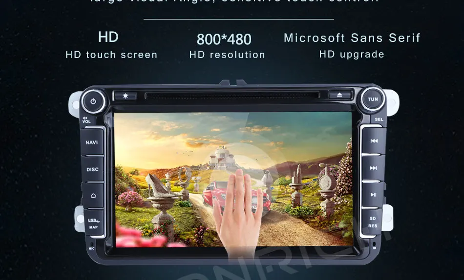 Best 2 Din Car DVD Player For VW Volkswagen Passat b6 b7 amarok Skoda Octavia Superb 2 T5 Golf 5 Jetta Seat leon Radio GPS Navigation 3