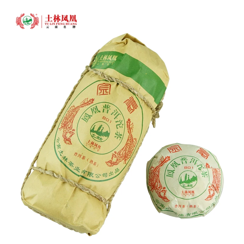 

[GRANDNESS] 2015 Yunnan Tulin Phoenix Nanjian Tea factory Premium 801 Pu Er Puer Pu Erh Ripe Cooked Tuo Tea Cha 100g*5pcs