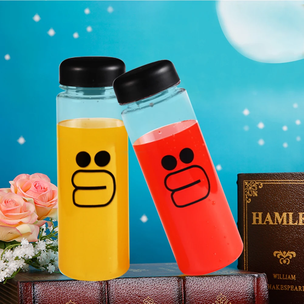 

1Pc 500ml Fashion New Multipurpose Outdoor Sports Brown Bear Bottle Lemon Juice Readily Space Water Bottles Only a Bottle