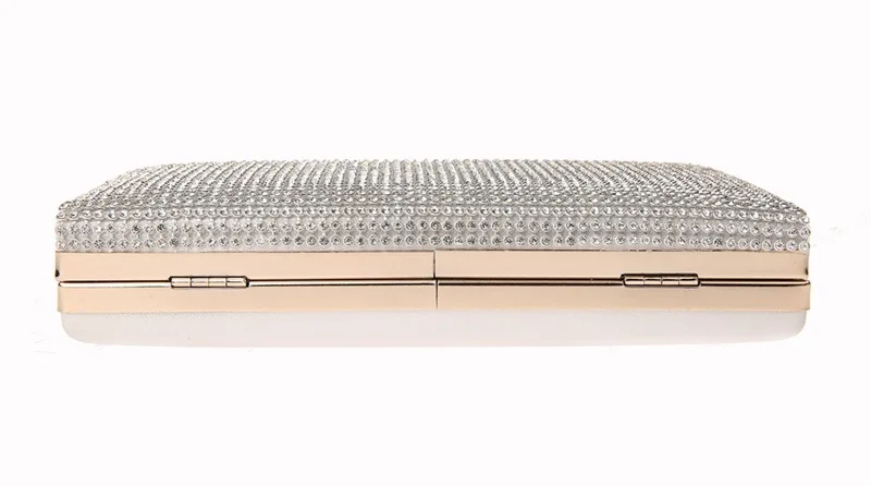 Pochette Luxy Moon à paillettes argentées, vue de dessous