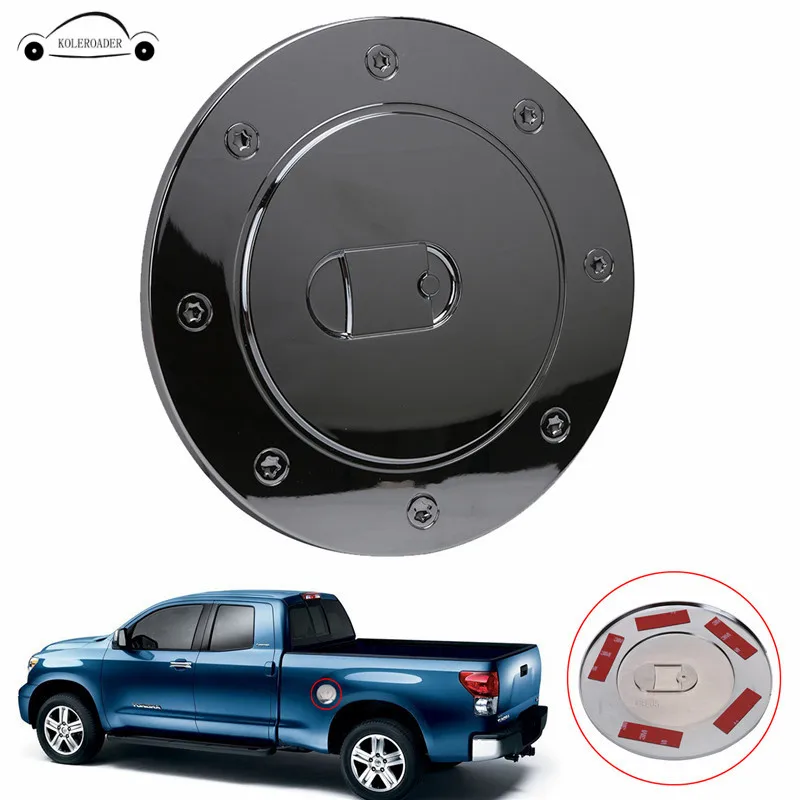 KOLEROADER Chrome Round Fuel Filler Cover Gas Tank Cap 2/4 Door For