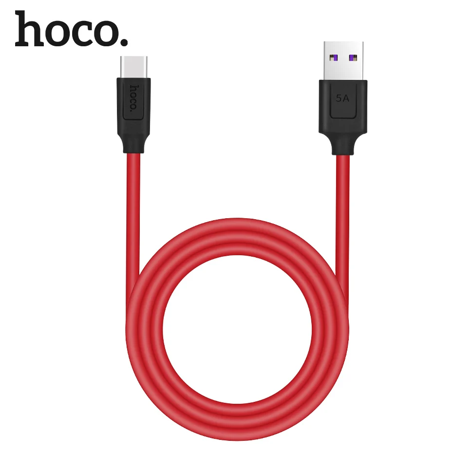 HOCO 5A супер зарядка usb type C кабель для huawei P20 P10 mate 20 10 9 USB 3,1 type-C кабель передачи данных для быстрой зарядки Supercharge USBC