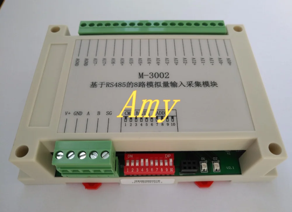 

M-3002: 8 way analog input module based on RS485 (current voltage type)