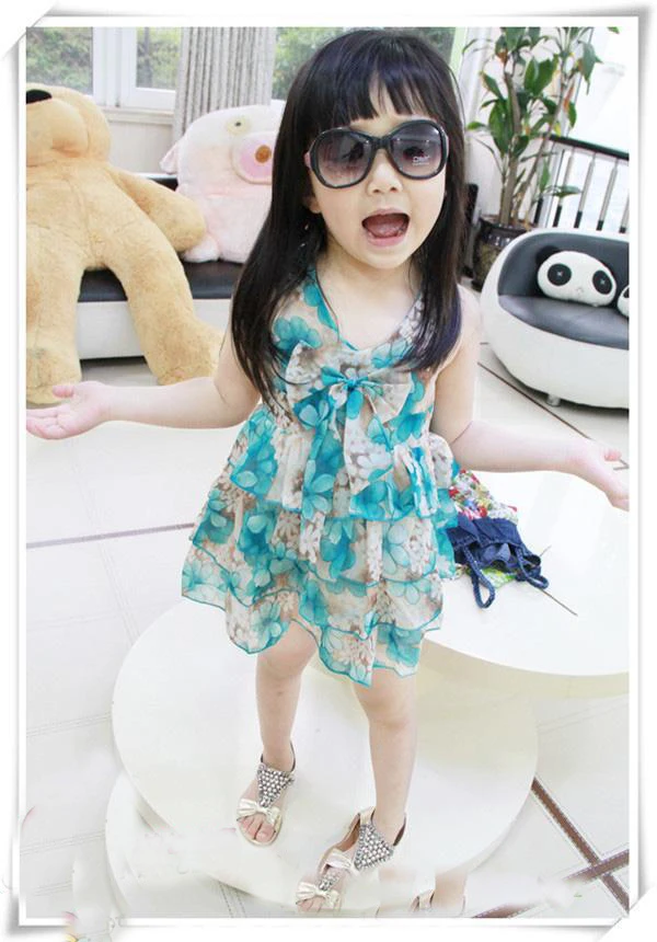

Hot child vest tulle dress children summer clothing girls clothes kids tutu dress girl dress with flower
