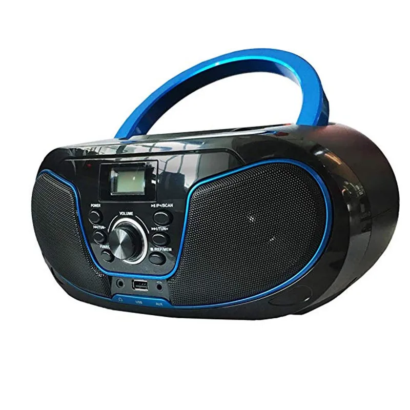 LONPOO CD динамик мини портативный CD плеер Бумбокс Bluetooth динамик MP3 USB FM радио беспроводные наушники AUX стерео динамик