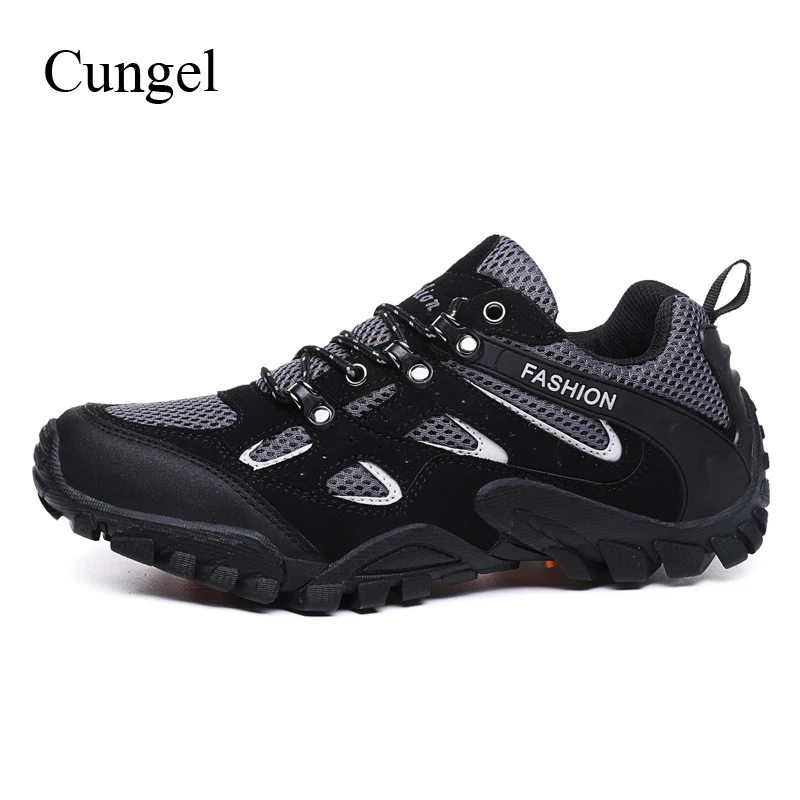 Cungel Outdoor trekking Hiking shoes Sneakers Men Spring/Summer breathable anti-skid soft Mesh shoes Mountain climbing shoes
