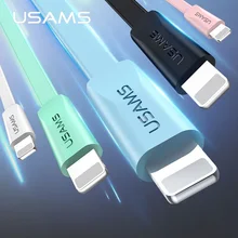 USAMS USB кабель для телефона для iphone 7 8 6 6S USB кабель для зарядного устройства для iPad iOS кабель для синхронизации данных и зарядки для освещения