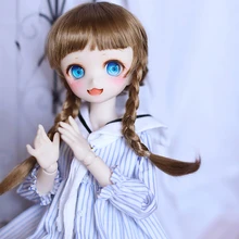 D01-P462 детская игрушка ручной работы 1/4 1/3 1/6 аксессуары для кукол BJD/SD/MDD парик милый двойной хвост 1 шт