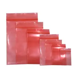 Красный перспектива Ziplock Сумки esd-экран антистатический пакет Антистатическая упаковка электронные аксессуары сумка для хранения 9
