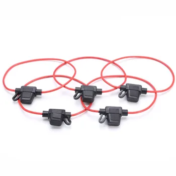 

5pcs In Line Car Mini Blade Fuse Holder Splash-proof for 12V 30A Fuses New