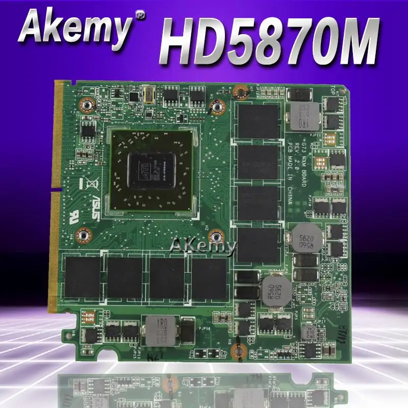 AKemy G73_MXM HD5870 216-0769008 видео карта для ASUS G73 G73JH ноутбука VGA Графический адаптер платы 100% тестирование работы Бесплатная доставка
