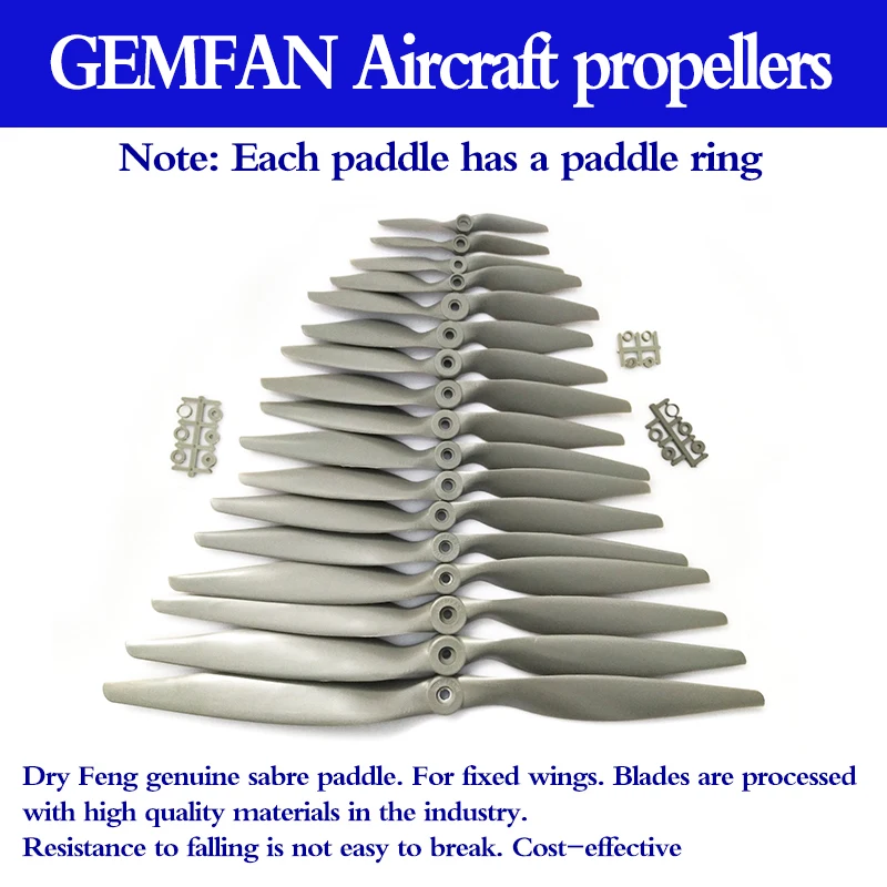 4 шт. GEMFAN пропеллер APC нож лошадиное весло 5-14 дюймов реквизит для RC самолета FPV гоночный Дрон Квадрокоптер 4-осевой запчасти DIY