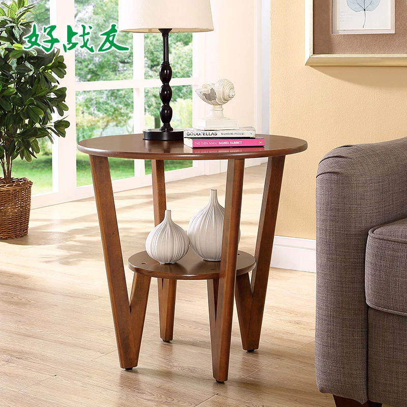Americano minimalista divano ad angolo in legno pochi metri piccolo tavolino  rotondo lato un teasideend|sofa ikea|sofa set design picturestable sofa -  AliExpress