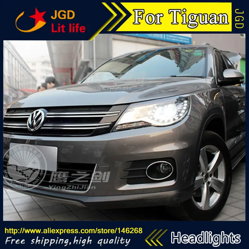 Free shipping ! Car styling LED HID Rio LED headlights Head Lamp case for VW Tiguan 2013 Bi-Xenon Lens low beam Free shipping ! Car styling LED HID Rio LED headlights Head Lamp case for VW Tiguan 2013 Bi-Xenon Lens low beam