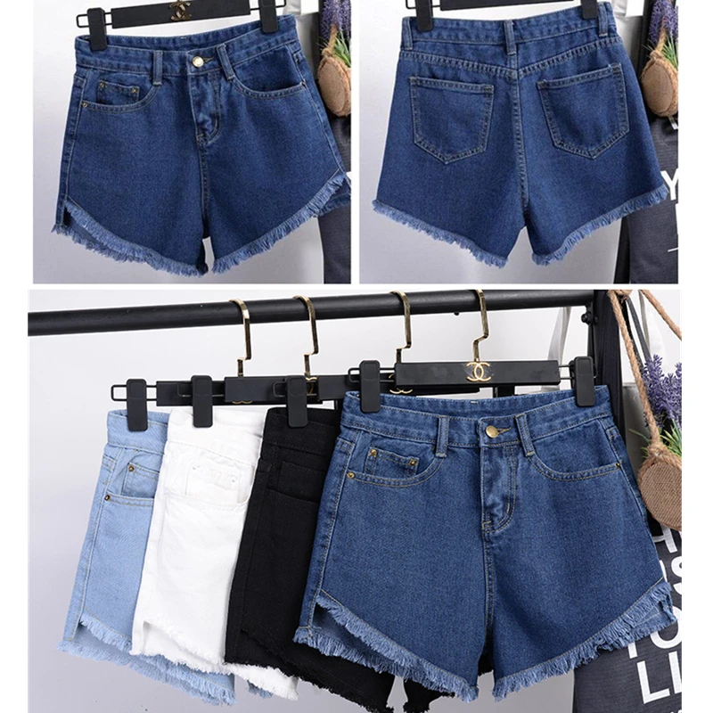 High Waist Women Denim Shorts Cuffed Jeans Casual Women Street Wear Shorts 2019 Spring Summer Trouser