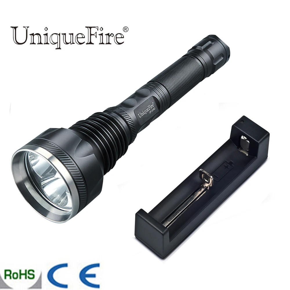 

UniqueFire 818D 3*XML-2 LED Light Flashlight Led Lampe 3800 Lumen Torch For 3x18650 Rechargeable Battery