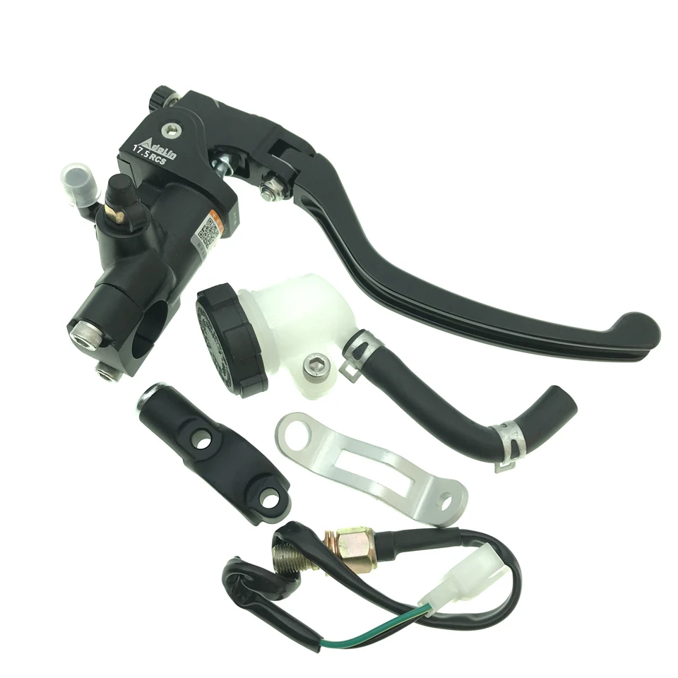 Universal de Freio para Motocicletas Bomba de Embreagem e Cilindro Mestre para Alavanca de Freio de 7 Cnc para Yamaha Bomba Rcs Adin Px7 Kawasaki Suzuki - 8 22mm 7 14 de embreagem e cilindro mestre para alavanca