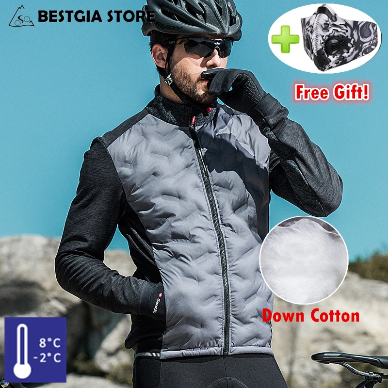 

Santic 2019 Men Winter Keep Warm Cycling Jackets Ultralight Down Cotton Jacket Coat For Tour de France Bicycle Outwear Clothing