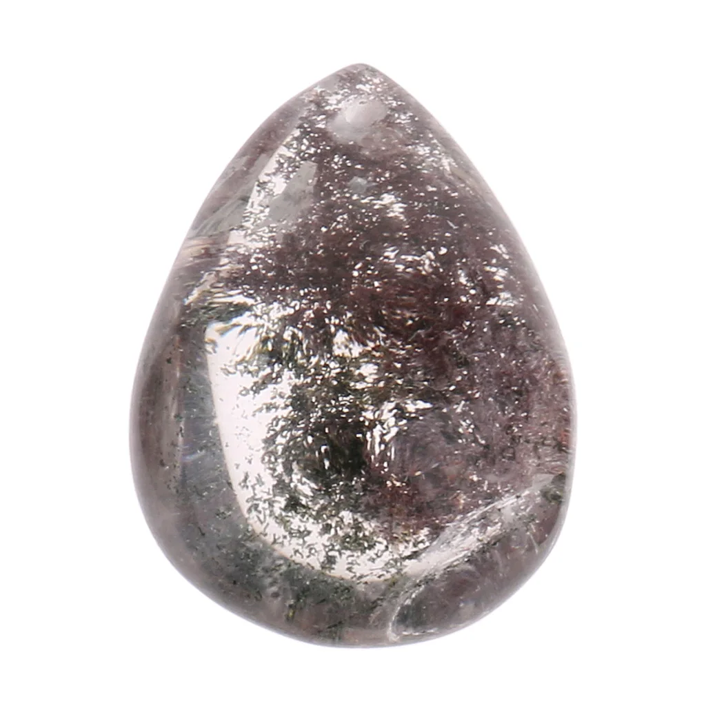 Necklace Pendant Beads Women Fashion Jewelry Natural Green Phantom Ghost Stone Crystal Quartz Pendant DIY Necklace Making