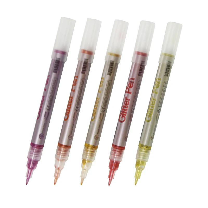 

12 Colors Art Marker Glitter Markers Brush Pen for Sparkle Shine to Lettering