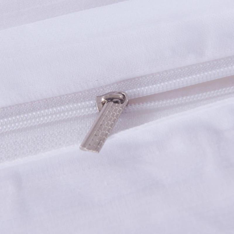 Хлопок чистый белый сплошной цвет сатин в полоску постельные принадлежности grogshop домашний текстиль 4 шт. Пододеяльник Простыня наволочка мягкая