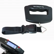 50 кг/10 г ЖК-дисплей цифровой висит Чемодан Вес Крюк шкала+ Подсветка