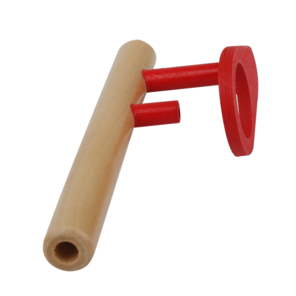 1Set Wood Ball Blower Gift Floating Ball Blow Pipe Classic Science Educational Toy Motor Speech for Kids Children