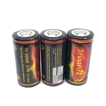 

Large Capacity High Quality TrustFire Battery 32650 3.7V 6000mAh Rechargeable Lithium Batteries with PCB Protected Board