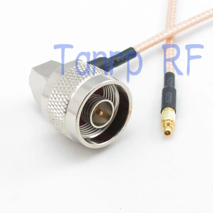 

50CM Pigtail coaxial jumper cable RG316 extension cord 20in MMCX male plug  to N male plug right angle RF adapter connector