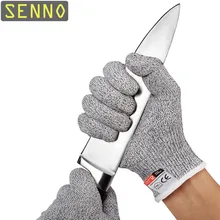 Анти-cut перчатки защитные устойчивые к порезам Stab устойчивы Нержавеющая сталь проволочная металлическая сетка Кухня Мясник порезостойкие 5 класс защиты