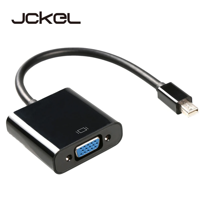 

JCKEL Mini DP to VGA Adapter Cable 1080P Mini Displayport to VGA Converter Cable for Macbook Pro Air iMAC Thunderbolt PC Laptops