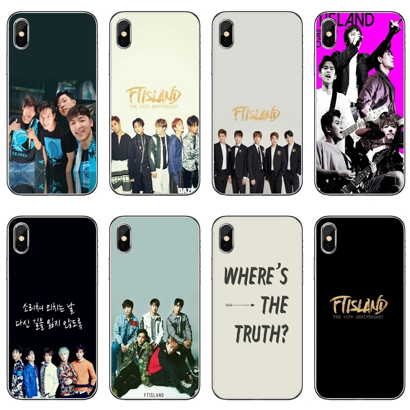

FTISLAND kpop Korean group boy Soft phone case For Samsung Galaxy J4 J6 prime J8 A6s A7 A8 A9s star Note 9 S10 lite plus 2018