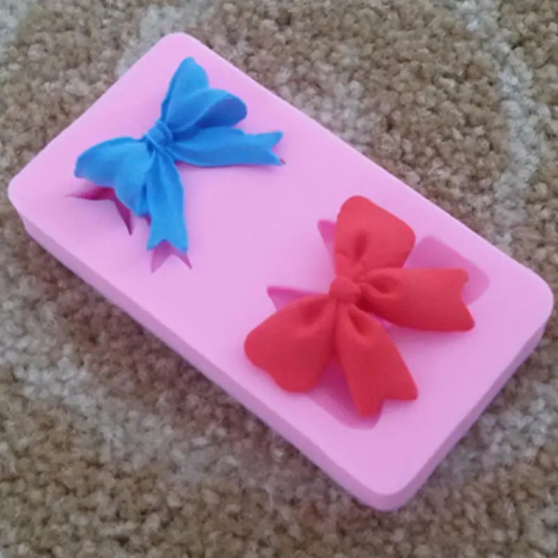 Silicone Butterfly Shape Bow Fondant Mold Embossing Dies Sugar Art Tools Moule DIY Cake Decorating Bakeware | Дом и сад