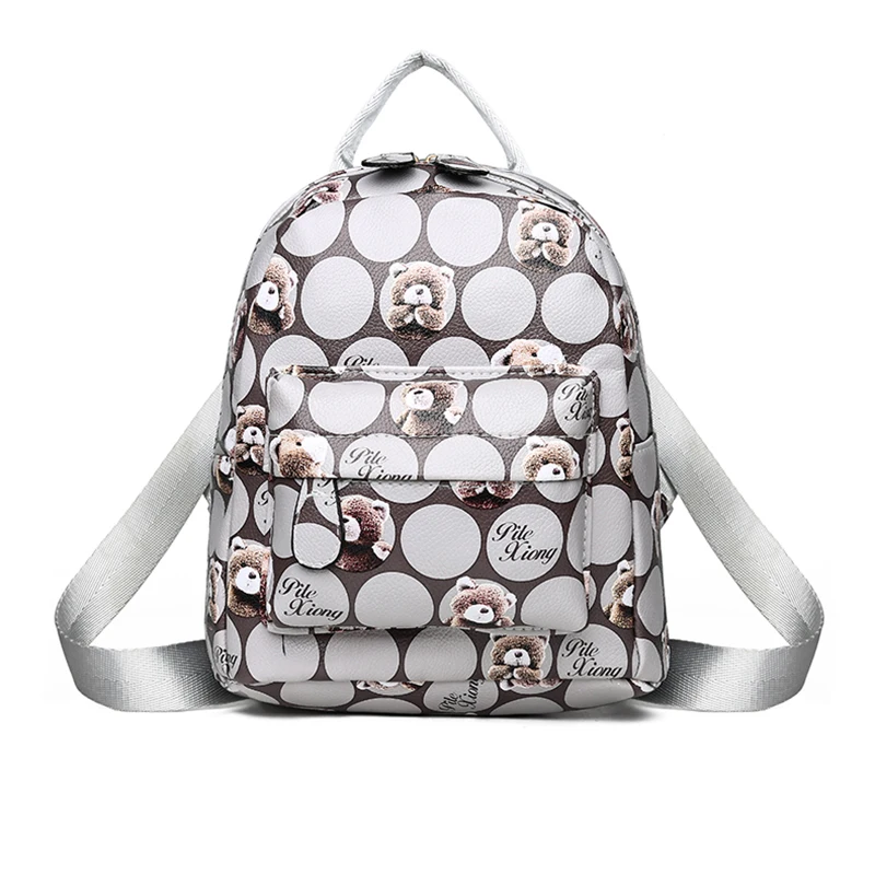 

Retro Backpack Women PU Leather Bag Women Bag youth Women Backpack for Fashion charm Teenagers
