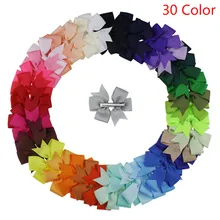 Зажим для волос Grosgrain 30 различных цветные ленты эксклюзивная одежда с зажим для волос заколки дети девушка женские аксессуары заколка для детей Jan23