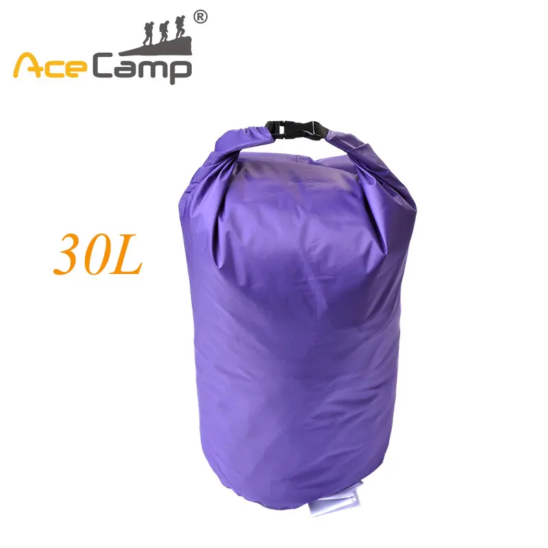 AceCamp нейлоновый сухой мешок легкий Открытый Кемпинг Ленивый рыболовный мешок пляж Водонепроницаемый дрейф сухой мешок - Цвет: Purple6730-XL