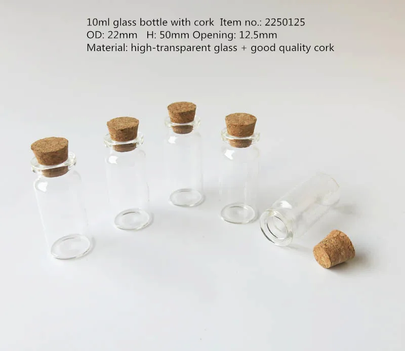 Garrafa de Vidro Transparente com Cortiça de Madeira Garrafa de Rolhas de Cortiça Frasco de Vidro ml - 3 oz Pequeno Claro 22*50*12.5 Milímetros Recipiente 100 x 10cc 1 10 3 100 x 10cc 1 10 ml Garrafa