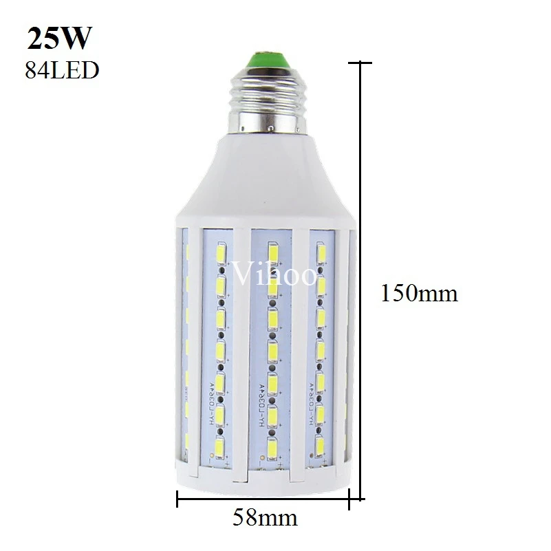 Лампада новая E27 B22 E40 7 Вт 12 Вт 15 Вт 25 Вт 30 Вт 40 Вт 50 Вт 60 Вт 80 Вт 100 Вт 220 В 110 В светодиодная кукурузная лампа